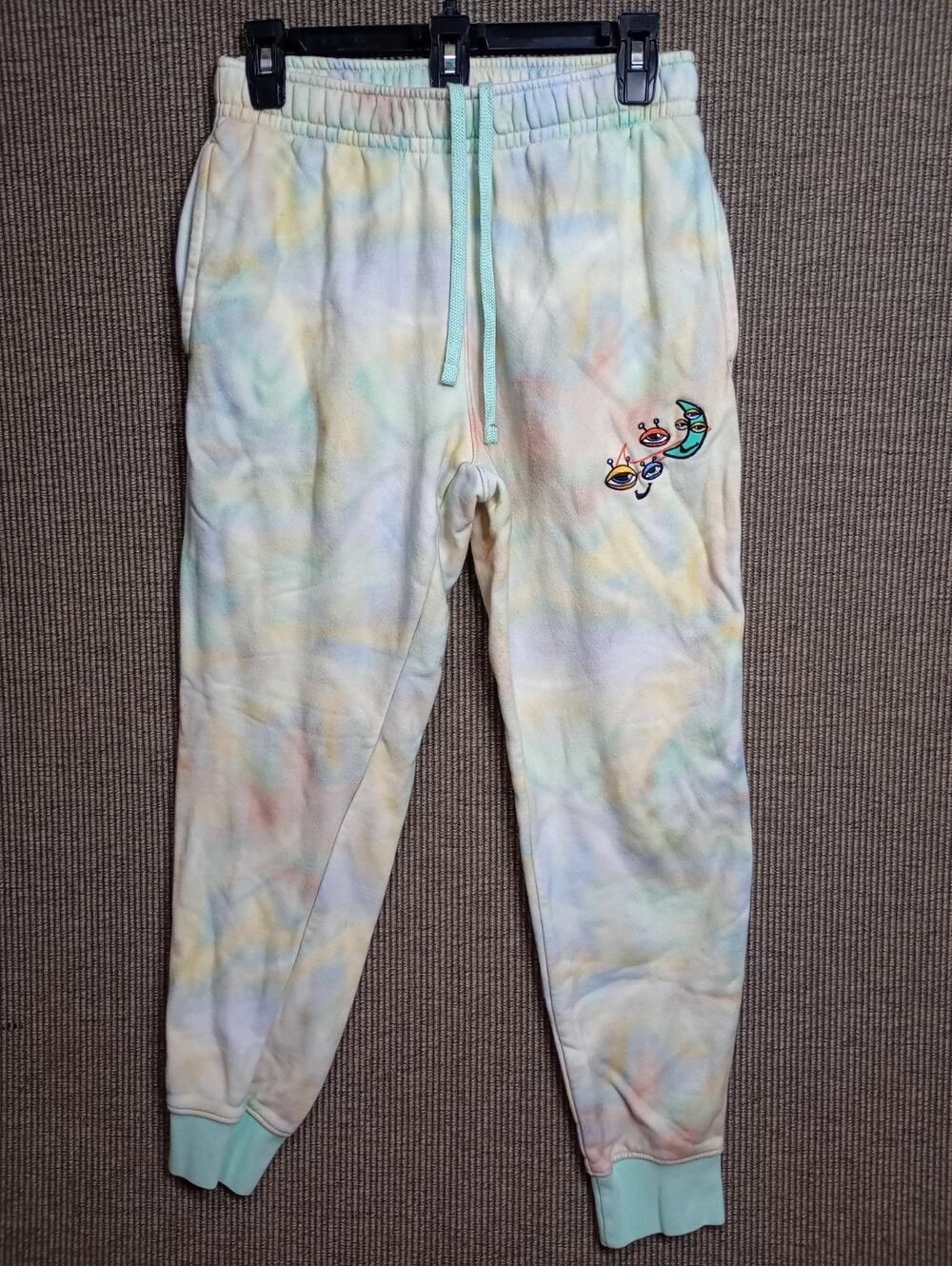 NIKE Sportswear Club Fleece Jogger Pants Small Tie Dye Multi-Colored